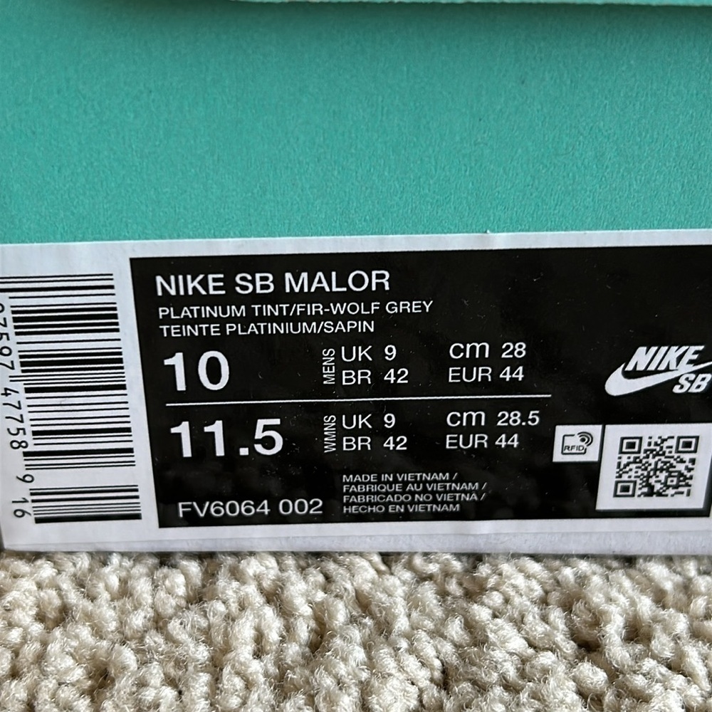 Nike SB Malor Men's Shoes / SIZE: MEN'S 10  / BRAND NEW IN BOX. - Picture 13 of 16